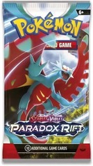 Pokemon SV4 Paradox Rift Booster Pack -- Roaring Moon Pack Art